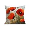 Oil Painting Flowers Pillowcase Printed Polyester 45X45Cm Throw Pillowcover Decorative Sofa Cushion Pillowslip Home Decor