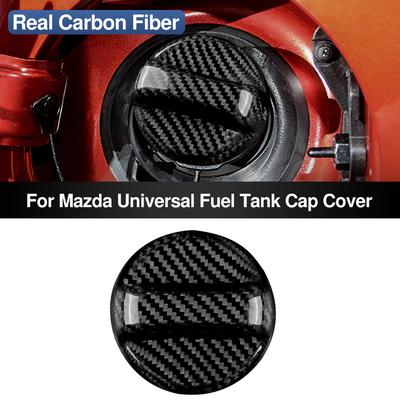 Kolfiberlock för bränsletankslock för Mazda 2 3 5 6 CX-3 CX-5 CX-30 CX-9 CX-50 CX-60 Yttre dekoration Biltillbehör Bildelar