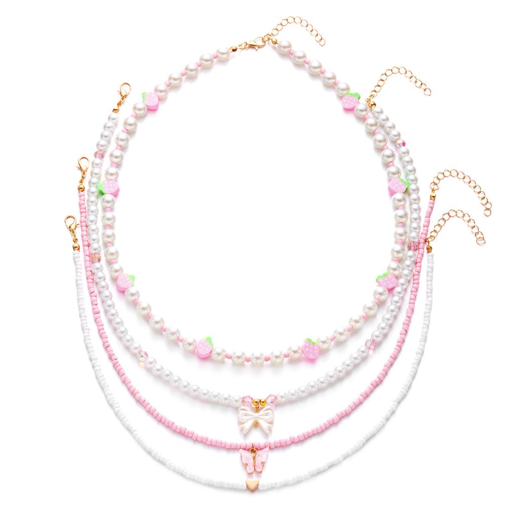 Strawberry Bead Necklaces Delicate Craftsmanship Comfortable To Wear Bracelet Sturdy And Stylish Neck Accessory