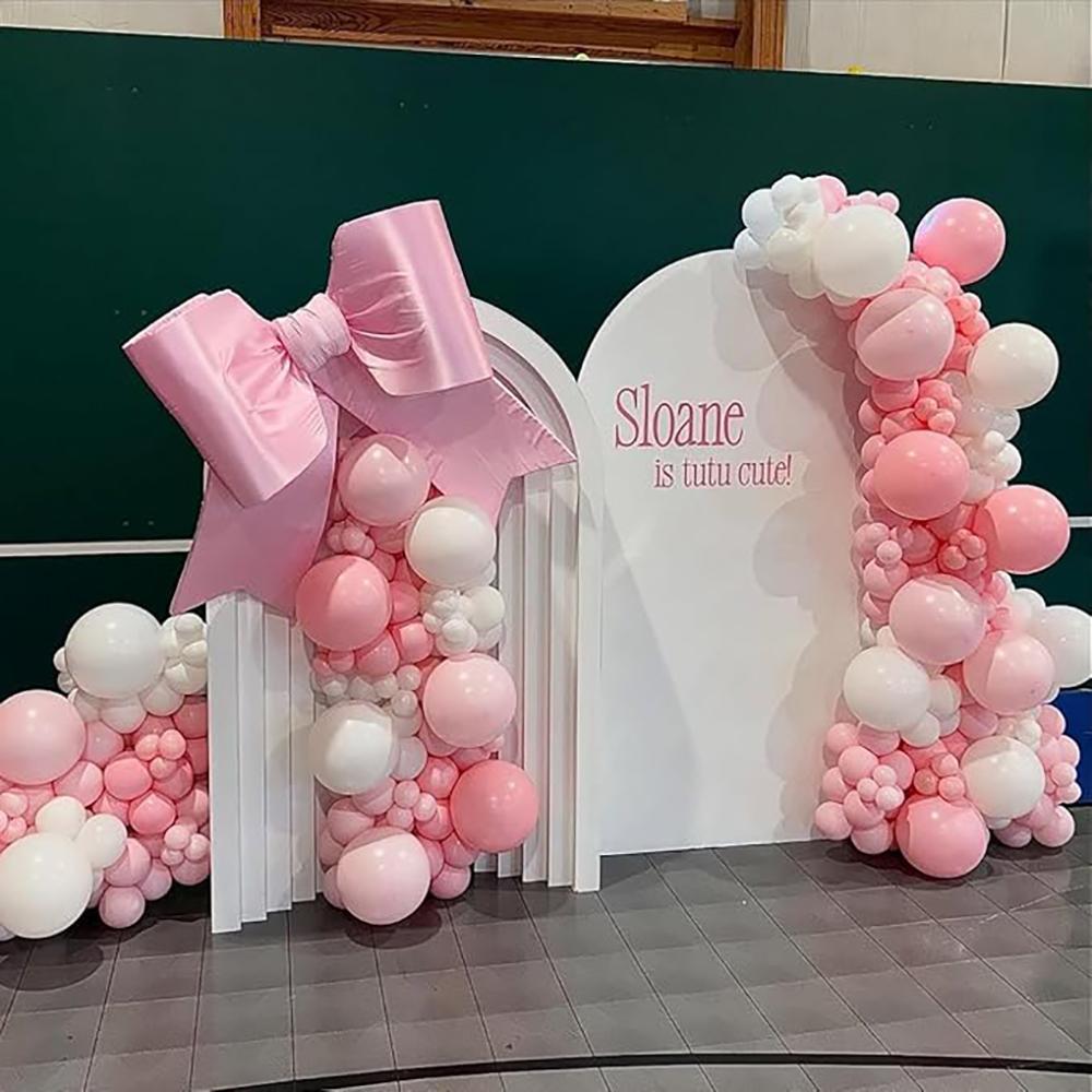 Pastel Pink Balloons Garland Baby Pink White Balloon Arch Kit Baby Shower Gender Reveal Birthday Party Wedding Decoration Globos