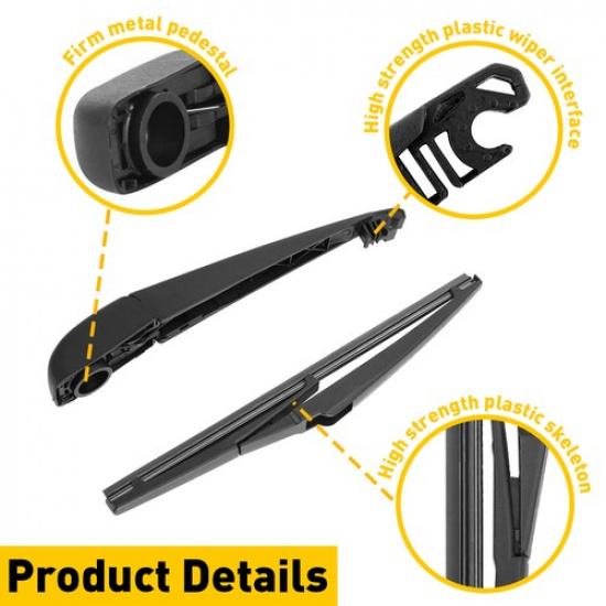 Rear Back Wiper Arm with Blade Set For 2011-2017 Jeep Grand Cherokee Windshield