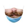 Creative Funny Face Mask With Adjustable Ear Loops Unisex Summer Winter Allseason