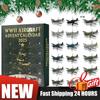 1-2 Seturi Avion din Al Doilea Război Mondial Calendar Numărătoare Inversă de Crăciun 24 Zile cu Păsări de Război Acrilice 2D Calendar Advent de Crăciun Cadouri Surpriză de Crăciun