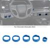 5xBlue Headlight Radio AC Climate controls Knobs Cover For Chevy Silverado +