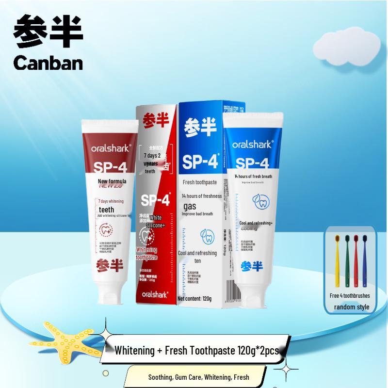 Can Ban SP-4 Whitening & Fresh Breath Toothpaste Set