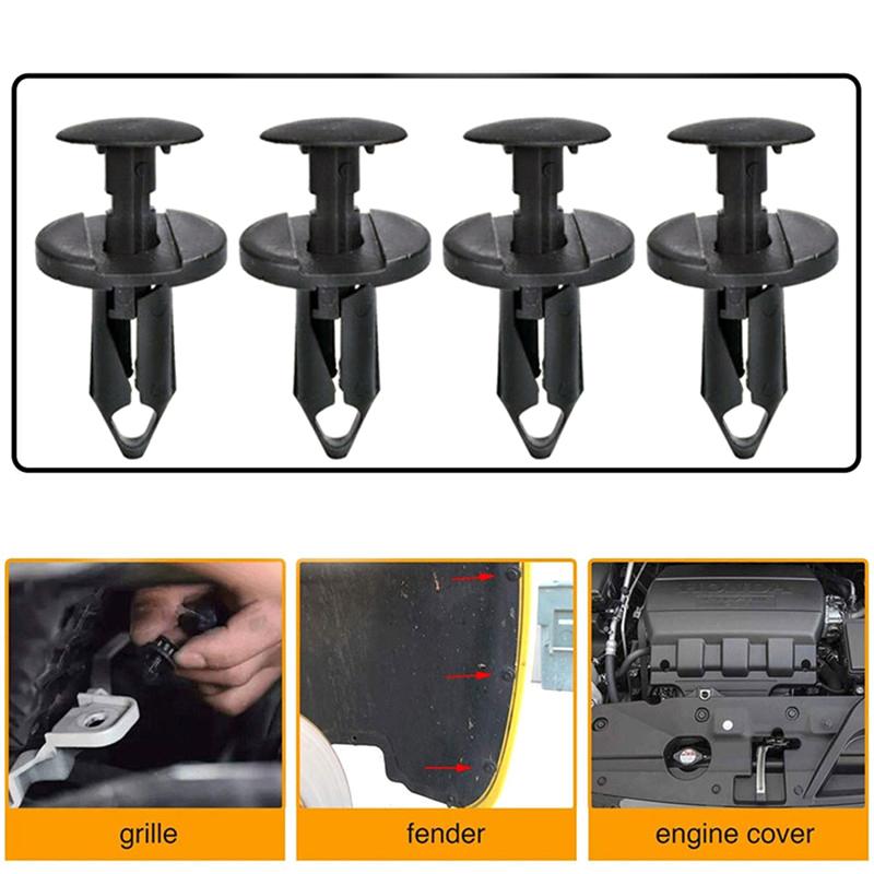 10 шт. зажимы для бампера автомобильные отверстия пластиковые заклепки крепеж крыло нажимная шпилька