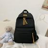 TS JYL laptop bag,Women Student Backpack Korean Style Solid Color Simple Junior High Bag