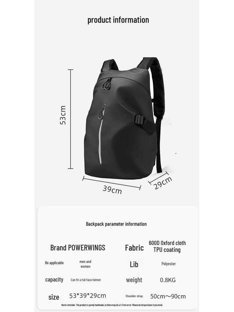 Motorradhelm-Rucksack auf Lager: Wasserabweisend, Großes Fassungsvermögen für Männer & Frauen, Ideal für Radfahren & Touren.