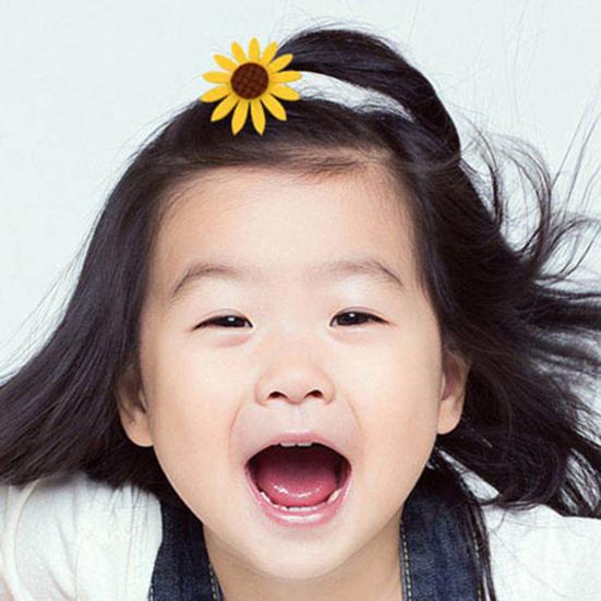 5 Stück Sonnenblumen-elastische Haargummis, Bänder, Seilringe, Pferdeschwanzhalter für Mädchen und Frauen