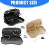 Folding Auto Seat Back Table With Snack Tray Drink Storage Space Saving Design Quick Installation Car Organizers