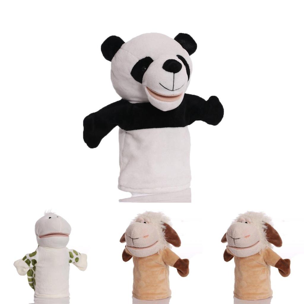 Entzückbare Plüschtier-Handpuppe für Kinder mit interaktivem beweglichem Mund und weicher Textur