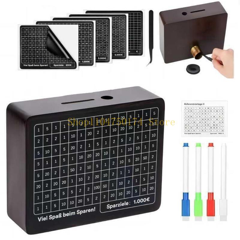 Decorative Money Storage Box with Saving Targets Number for Home and Office top sale