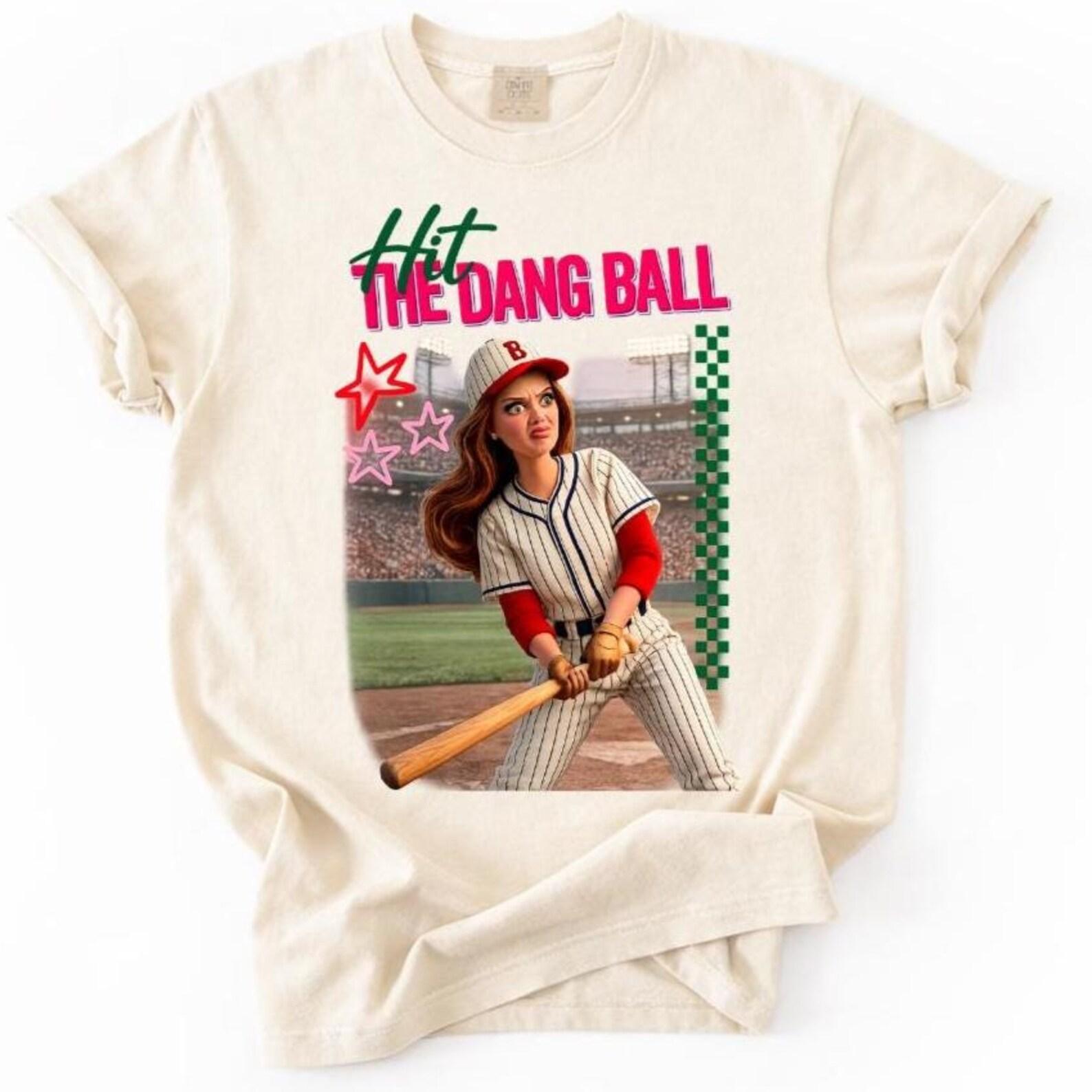 Hit The Dang Ball Mom Shirt, Game Day Softball Tee, Baseball Mom Tee, Comfort Color Baseball Shirt, Trendy Mom Shirt, Doll Baseball Shirt 4XL