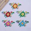 Flowers Leaves Embroidery Patches Hot Melt Adhesive Ironing DIY Embroidery Flowers Patch Sew Iron On Patches for Clothes
