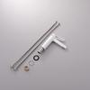 Bathroom Undermount Basin Faucet Waterfall Spout,Cold and Hot Mixer, Hollow-Out Handle, tap White