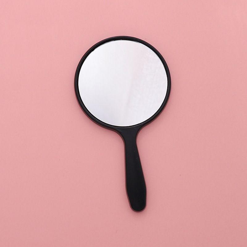 Portable HD Student Handheld Makeup Mirror - Cute, Round, Mini On-the-Go Design
