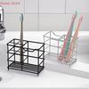 Bathroom Toothbrush Holder Stainless Steel Black Sliver Tooth Brush Holder Toothpaste Holder Stand Bathroom Organizer Accessory