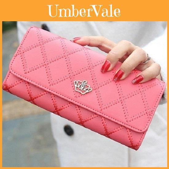 Elegant Lady Faux Pu Leather Long Purse Clutch Card Wallet With Timeless Appeal