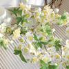 Simulation Cherry Blossom Long Branch 2 Fork Peach Blossom Branch Wedding Decoration Landscaping Ornaments Artificial Flowers