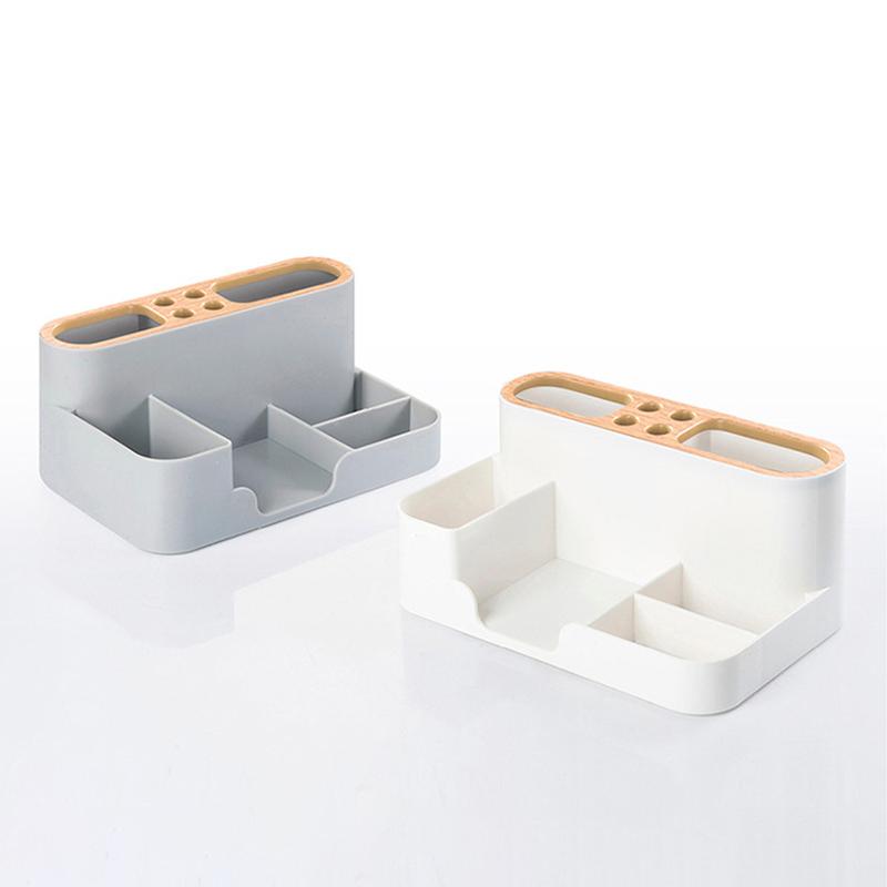 Multifunction Stationery Storage Box Desktop Pen Holder TV Remote Control Organizer Cosmetics Makeup Case Office School Supplies