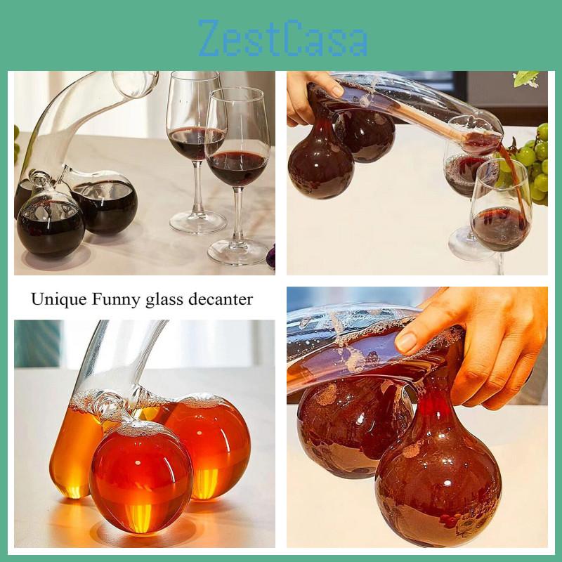 Wysokiej jakości Szklana Karafka Zabawne i Kapryśne Narzędzie do Aeracji Wina