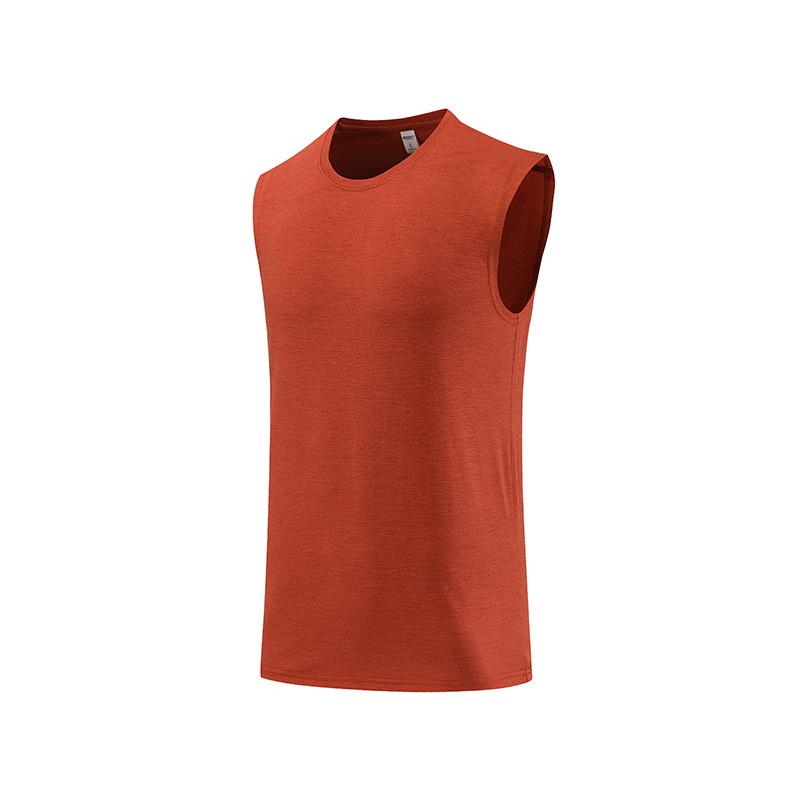 

Мужская дышащая быстросохнущая майка для фитнеса: Влагоотводящий, Свободный, Без рукавов для бега и тренировок L