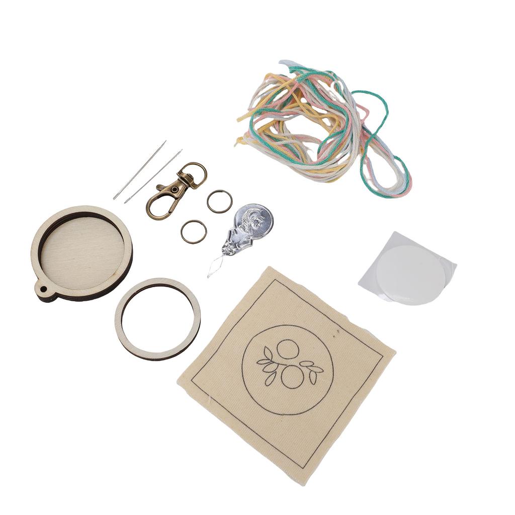 Mini Cerceau à Broder en Bois Porte-clés Petit Anneau Minuscules Fournitures de Bijouterie pour Collier Boucle d'oreille Pendentif Rond