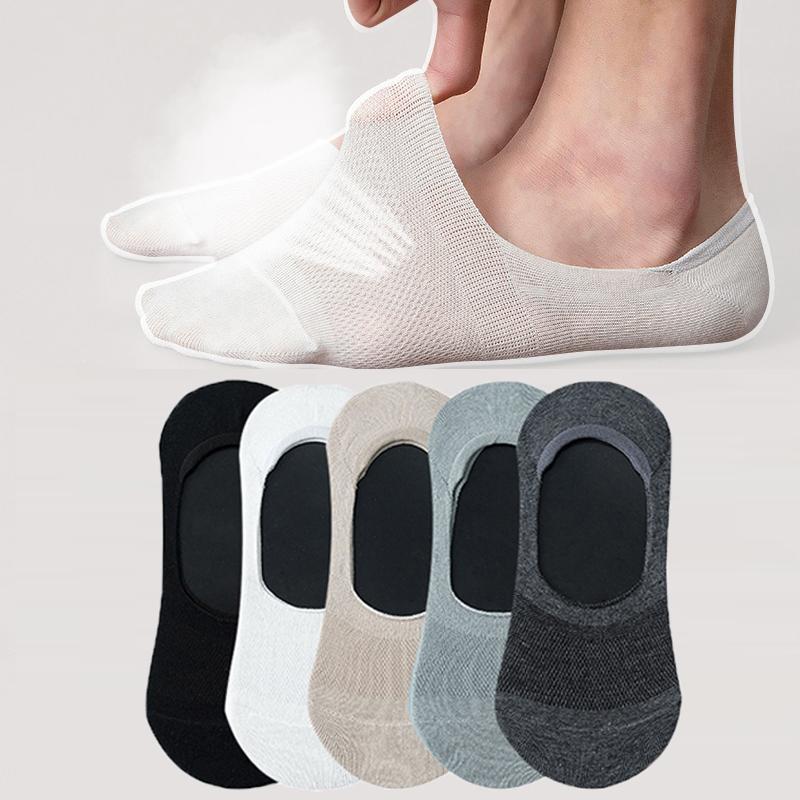 New Women Lace Socks Shallow Mouth Slipper Cotton Female Socks Bottom Silicone Non-slip Invisible Cute Socks Set 5 Pairs