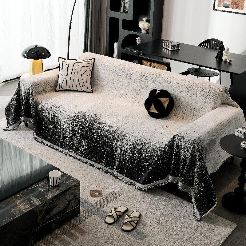 Легкий роскошный чехол для дивана из шенилла — фото 7