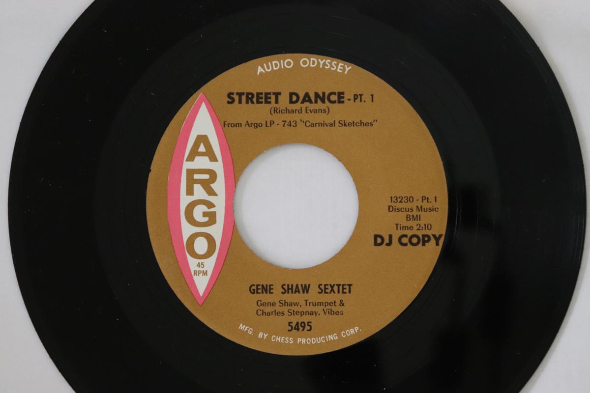 

7inch Record GENE SHAW SEXTET - Street Dance 5495 Argo 1965 US Jazz Used