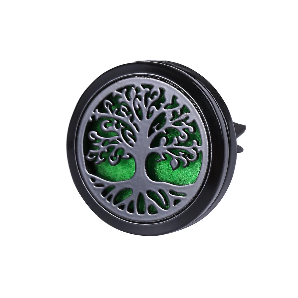 Refillable Car Air Freshener Smell Perfume Diffuser Clip Auto Vent Essential Oil Stainless Steel Locket Interior Accessories