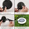 1/4Pack Solar Outdoor Lights,LED Waterproof Atmosphere Light,Warm White Lamp,for Garden Fence Buried Lawn Porch Walkway Decor