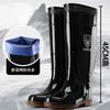 Extra High Rain Shoes Men's Velvet Warm Waterproof Glue Shoes Over the Knee Long Tube Men's Rain Boots Non-slip and Wear-resistant Water Shoes