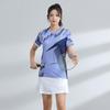 Quick-Dry Badminton Sport Set Men Women Athletic Wear Tennis Volleyball Table Uniform With Number Printing