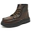 Autumn Men's New High-top Lace-up Casual Outdoor Martin Boots Teen Fashion Trend Thick-soled Outer Leather Boots