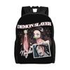 Demon Slayer Backpacks Kimetsu No Yaiba Nezuko Awakened Demon Daypack Mochila Office Work Retro Washable Rucksack