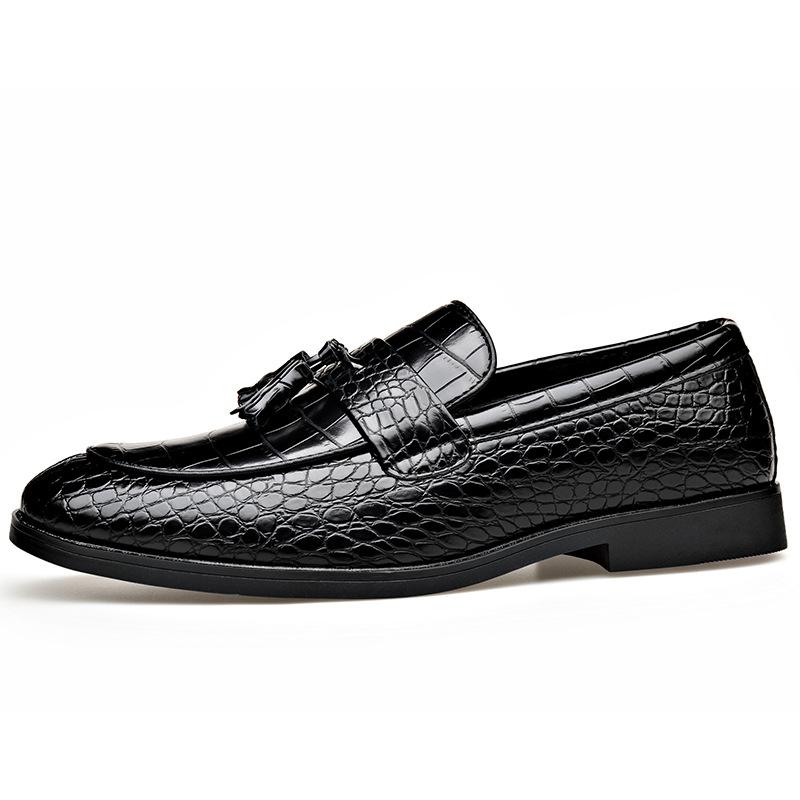 

Мода 2025 Новые деловые формальные кожаные туфли для мужчин Британский стиль Модные мужские туфли однотонные Большой размер Дизайнерская обувь Мужская 38