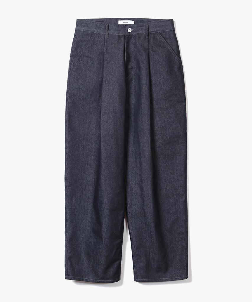 XERO Clean Deep One Tuck Denim Pants [Indigo]