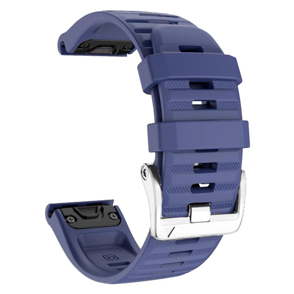 Watch Band for Garmin Forerunner 965/955/945/935 Soft Silicone Strap Bracelet with Silver Buckle