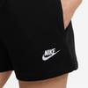 Nike Embroidered Logo Fleece-Lined Sports Shorts Women Bottoms Black DQ5803-010