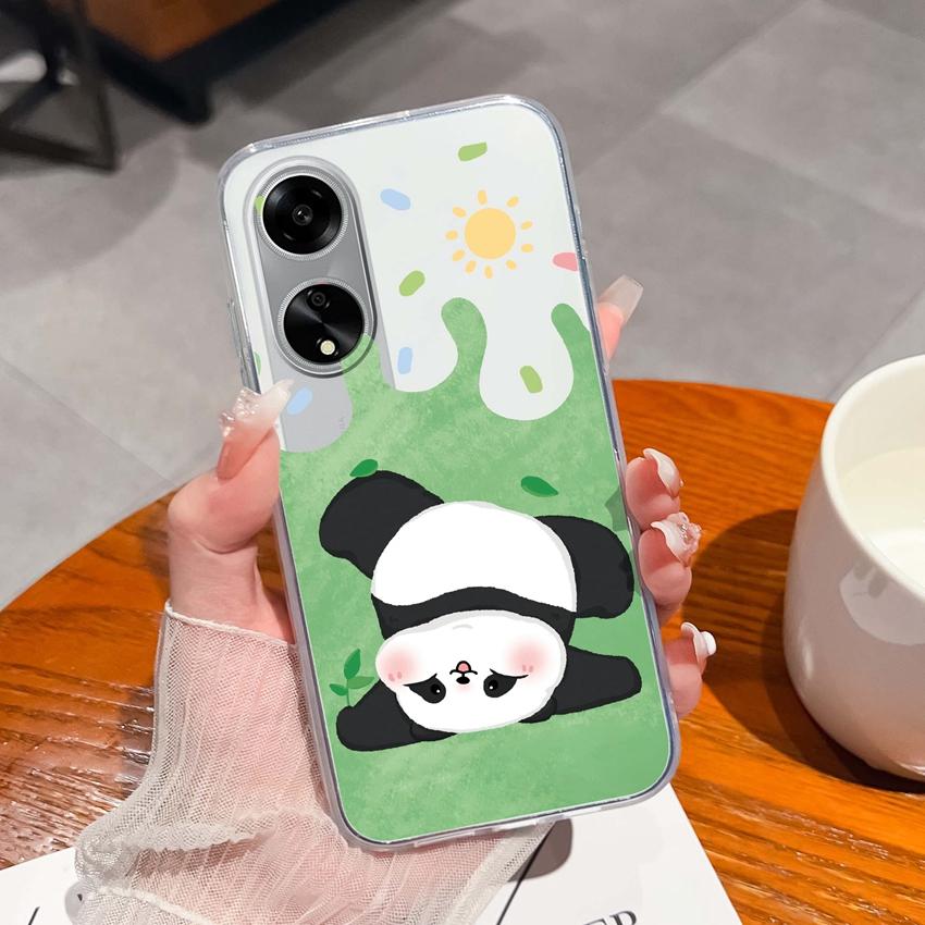 For Oppo A1 A11 A12 A15 A17K Luxury Transparent Lens Protection Cases Mysterious Whale Pattern Shockproof Protective Back Cover Shell For Oppo Housing