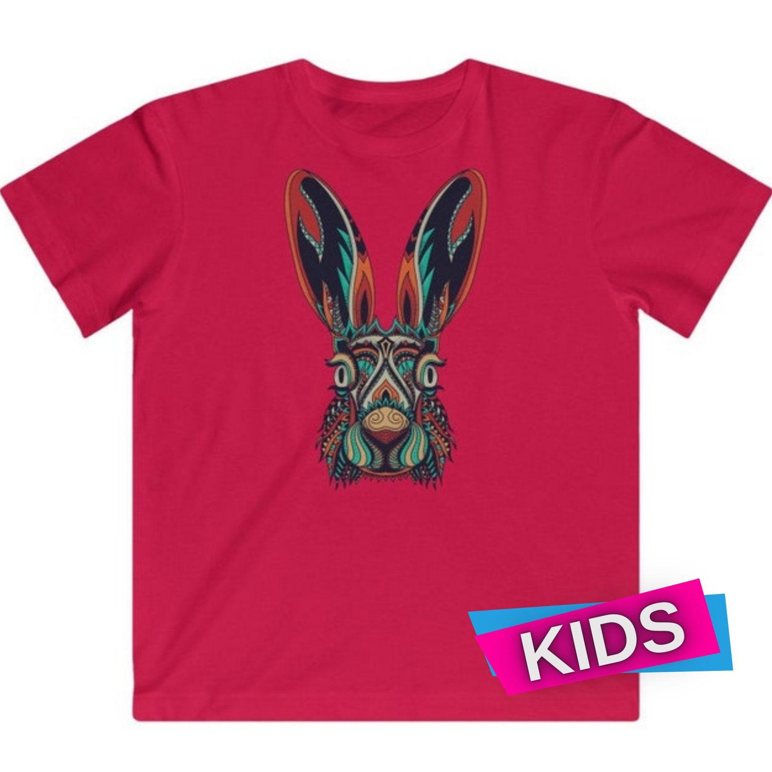 Bunny T shirt | Cute Kids Tshirt | Boys T Shirts | Rabbit Tshirt For Girls | Kid Tshirt | Kids shirt | Shirt For Boys Bunny 2XL
