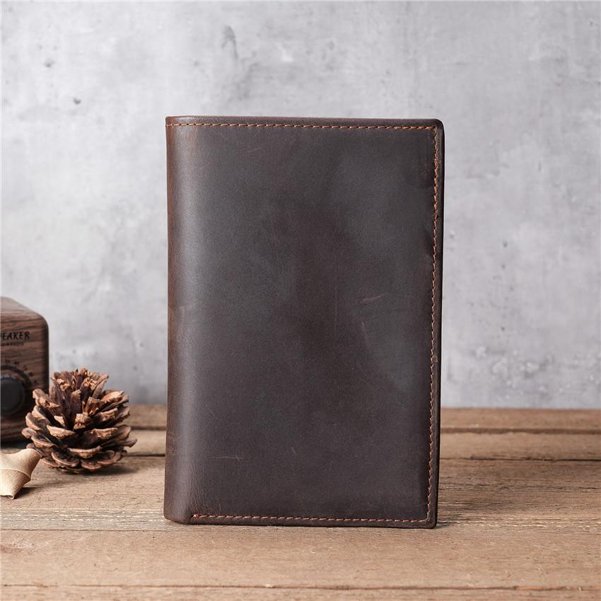 Heißverkauf Reisepass-Tasche, Echte Leder Reisepass-Hülle, Mehrere Kartenfächer, Oberste Schicht Rindsleder, Lange Geldbörse, Ausweis-Tasche
