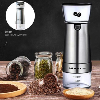 Bärbar Elektrisk Kaffekvarn Maskin USB Uppladdningsbar Justerbar Malning Kaffeböna Nöt & Krydda Malningskvarn Kökstillbehör