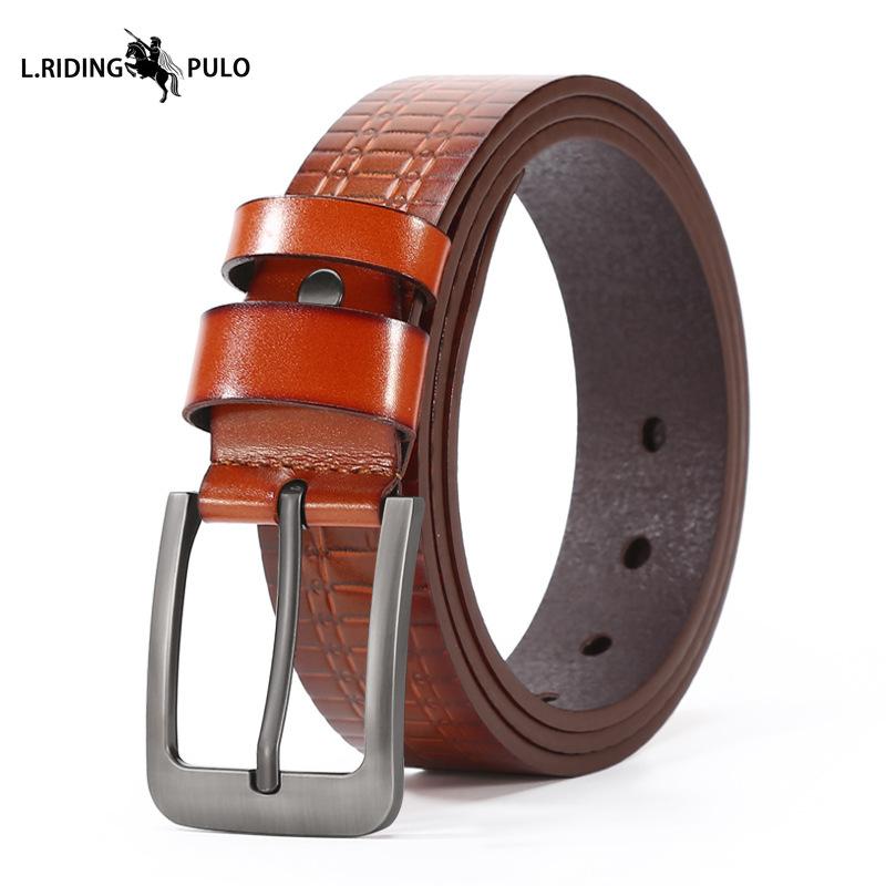 Pin Buckle Leather Belt Men Jeans Fashionable All-match Belt High Quality Casual Belt