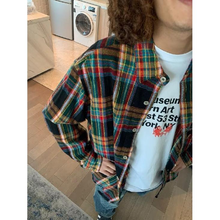 2024 Letter Long Sleeve Shirt Japanese Hong Kong Style Ins Loose Shirt Boys Summer Trendy Versatile Casual Coat