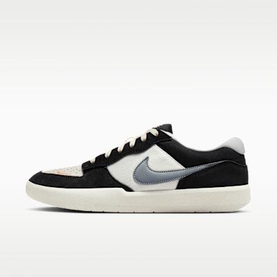Nike SB Force 58 Skateboard Shoes Men s Black White Gray 40