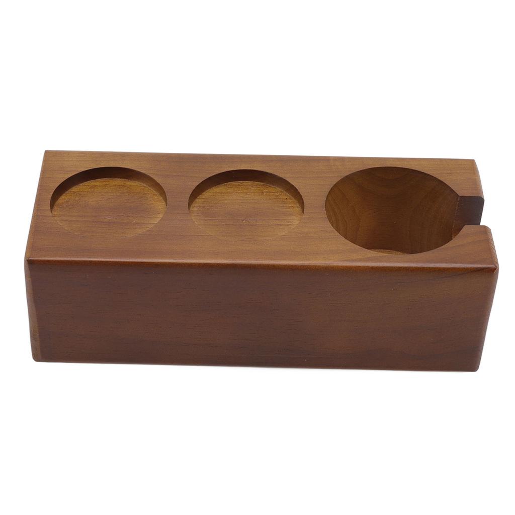 Coffee Filter Tamper Holder Beech Environmental Protection Coffee Tamper Station Base for Home Bar