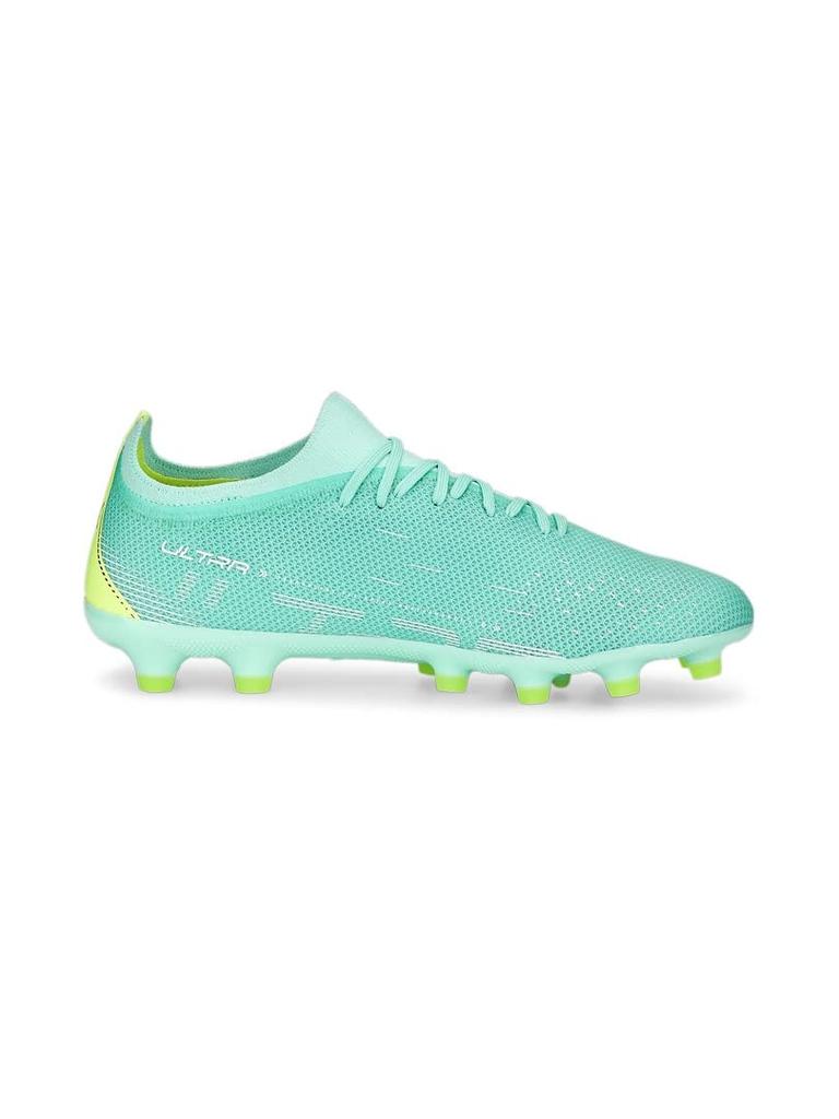 Puma Ultra Match 107218 Soccer 2023 Electro Size HG/AG Men's Cleats, Spring/Summer Colorway, Peppermint/Puma White/Fast Yellow, 25.5cm