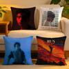 Kissenhülle Leinen Hautfreundlich Weich Dekorative Hülle für Sofa Heimdeko JJoji Albumcover Kissenbezug